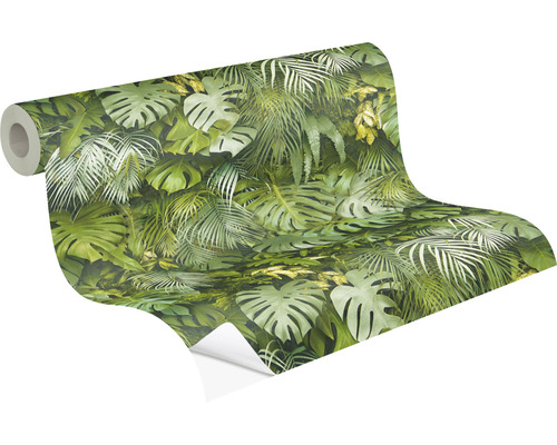 Zelfklevend behang 38583-1 Palmbladeren groen 8,40 x 0,53 m