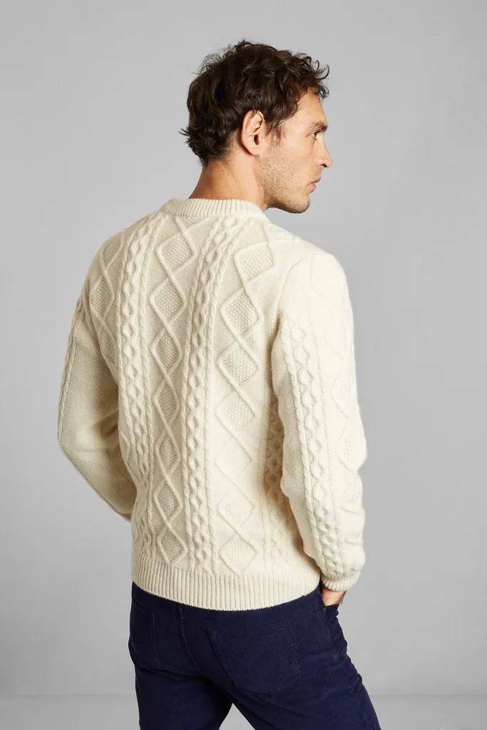 Pull torsadé en laine recyclée L'Exception Paris