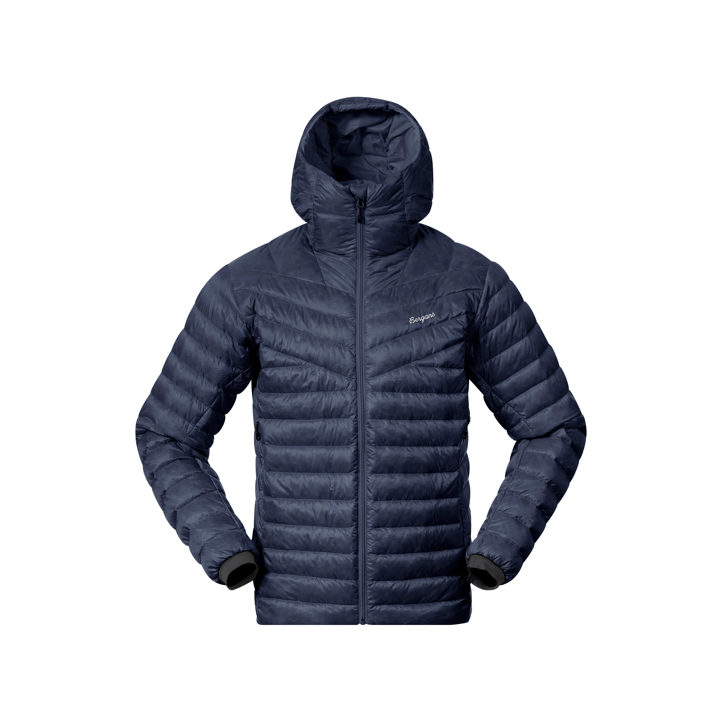 Rabot Light Down Jacket Hood Men Navy Blue