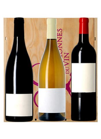 COFFRET BOIS REFERENCE 3 Bouteilles