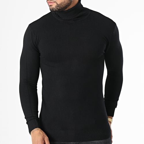 Pull Col Roulé LD-690018 Noir
