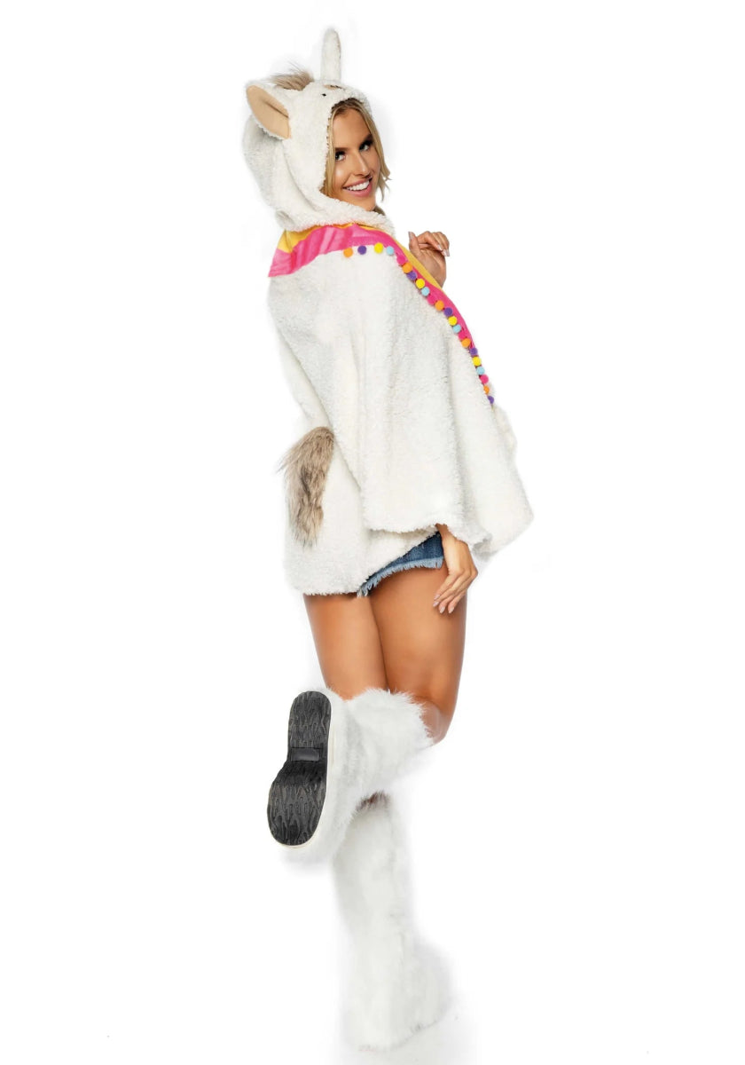 Lama Poncho Dames Leg Avenue