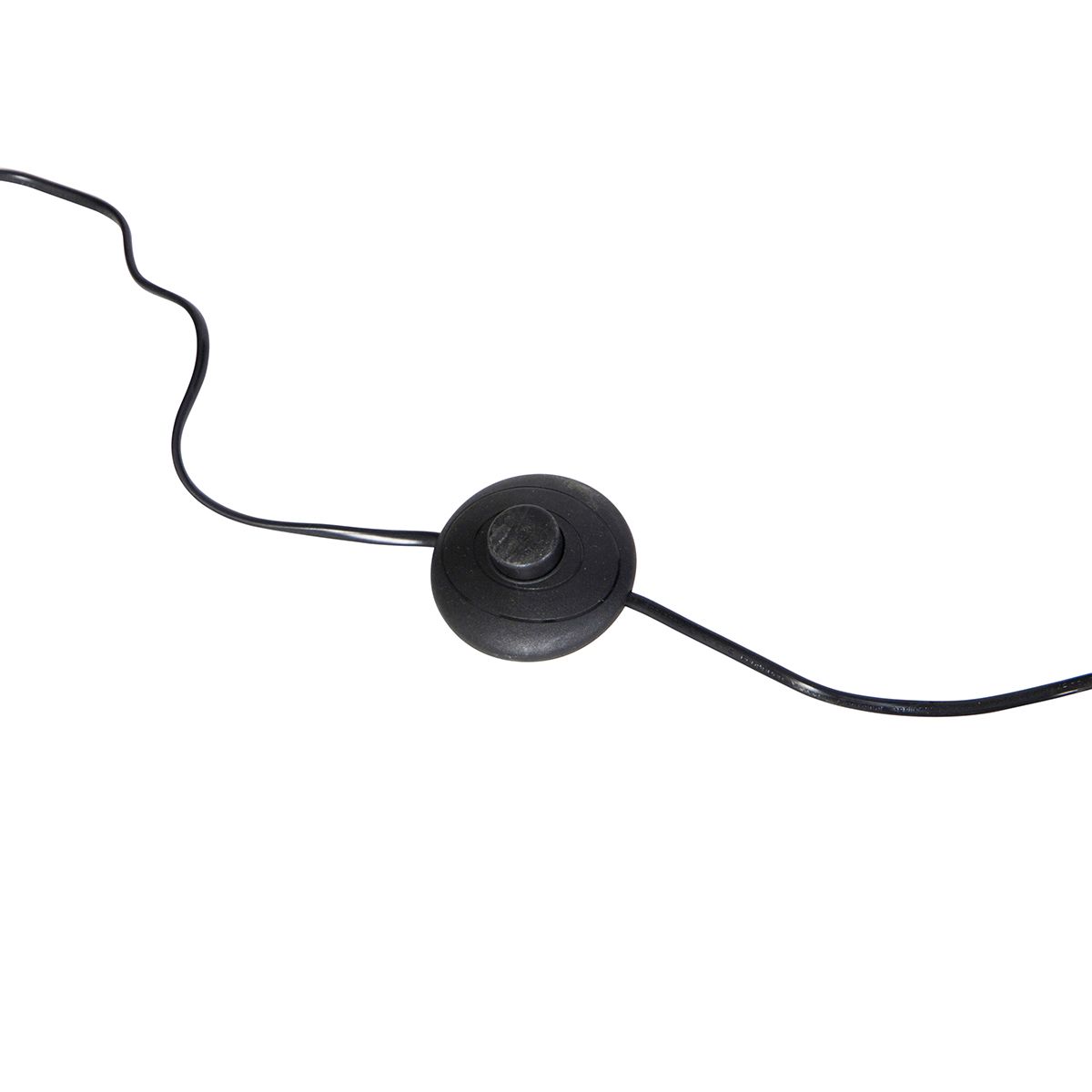 Vloerlamp zwart met kap lichtgrijs 50 cm verstelbaar - Editor