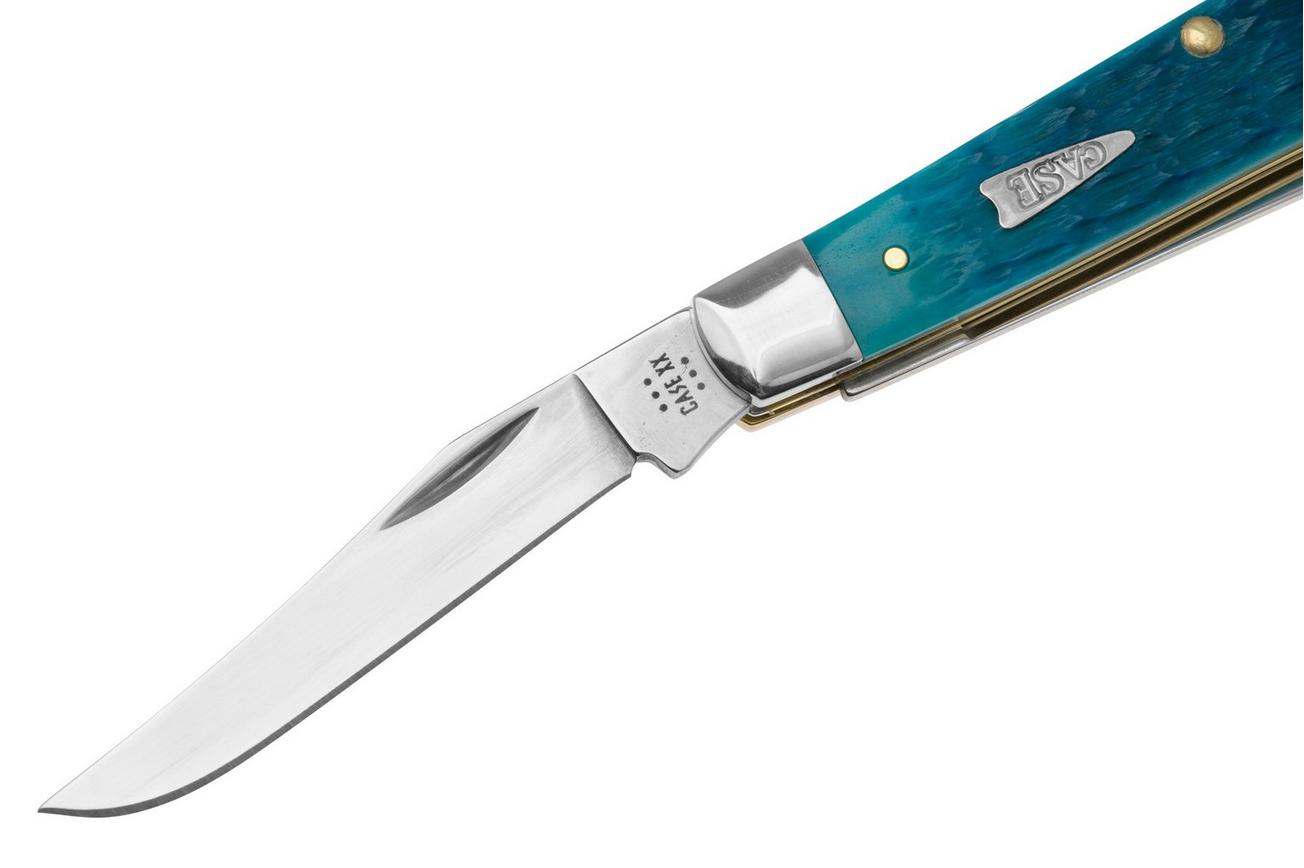 Case Mini Trapper 50641 Sky Blue Bone , Crandall Jig 6207 SS zakmes