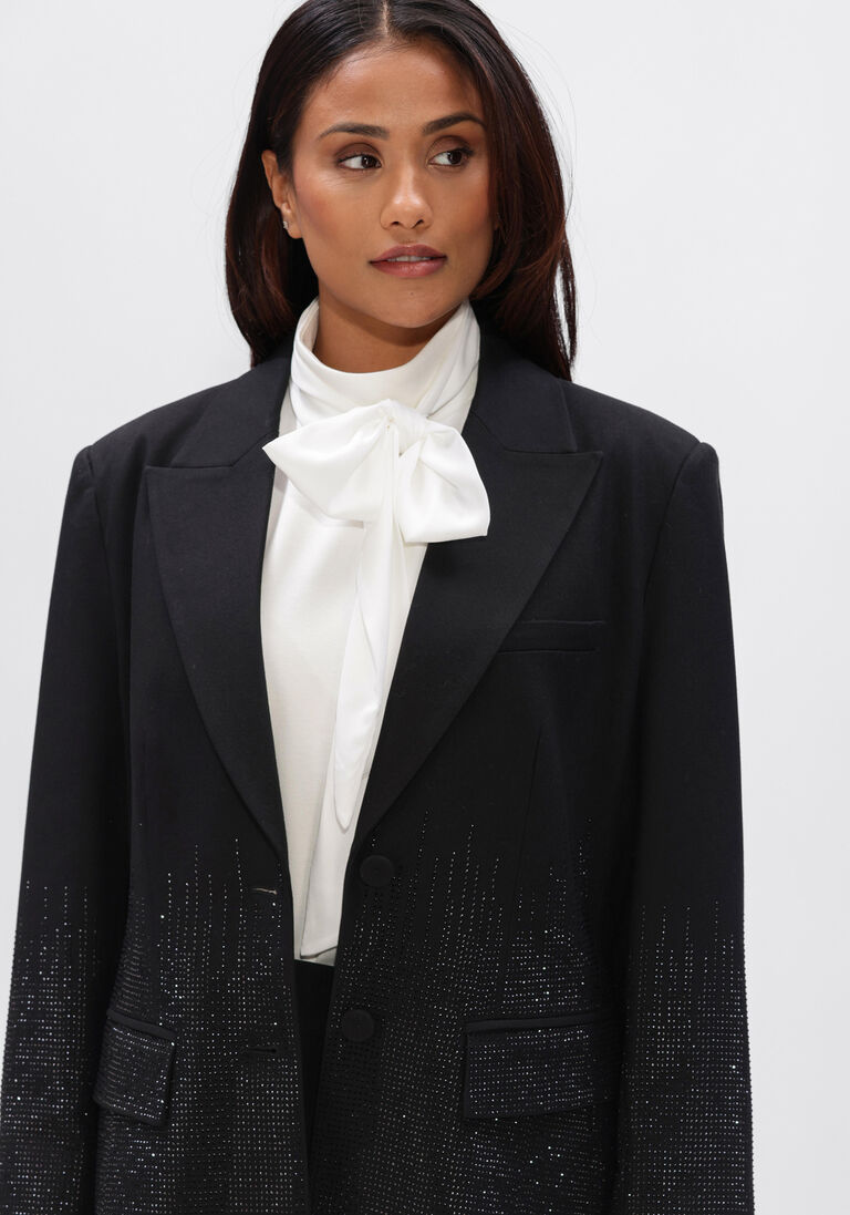 zwarte riani blazer blazer mit strass
