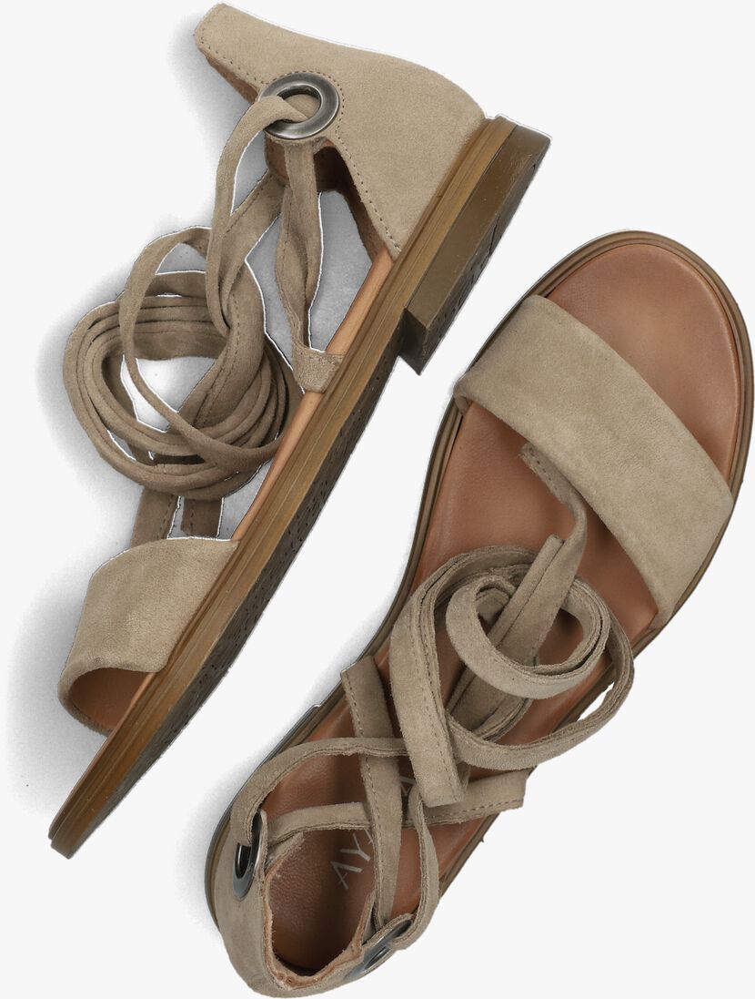 beige ayana platte sandalen m05084