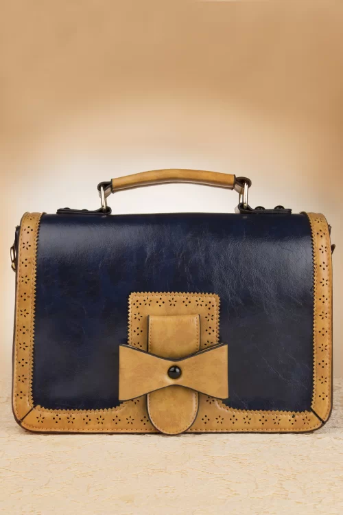 Banned Retro Antieke Messenger Bag in blauw