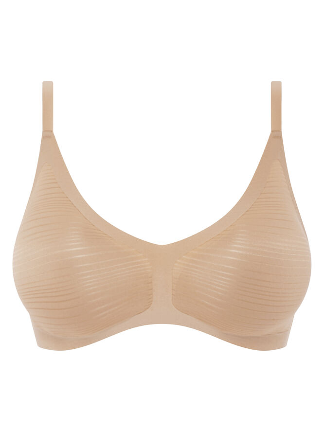 Chantelle Soft Stretch Stripes Bralette with removable pads Sand