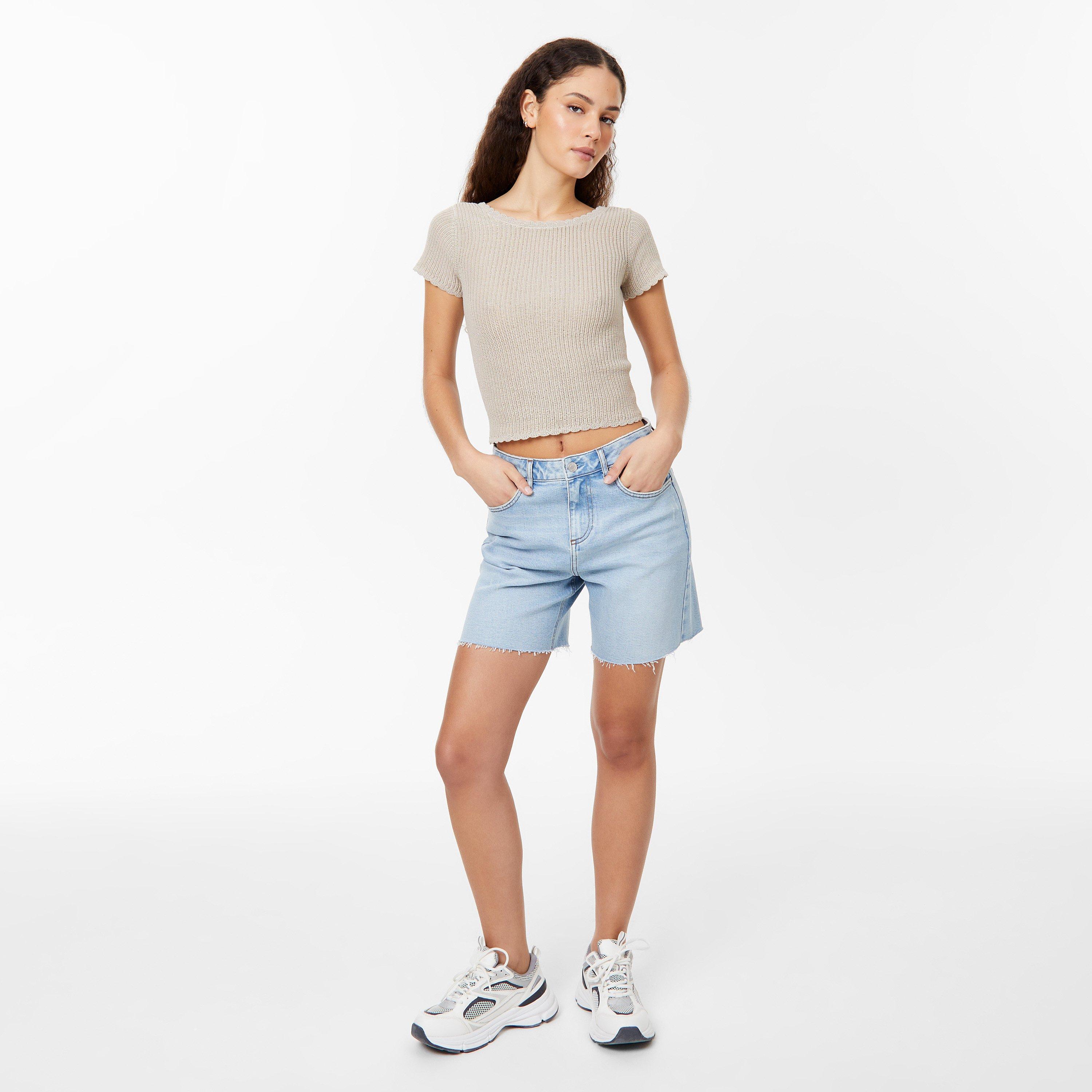 Jack Wills JW Crochet Open Back Tee