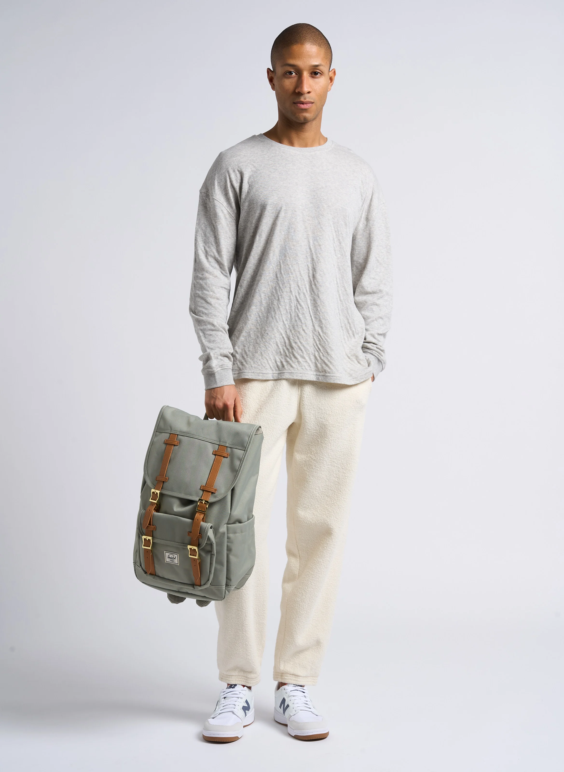 BOBYPARK - Jogging tissu éponge en coton bio | Beige