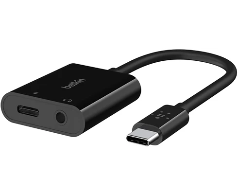 Belkin RockStar 3.5mm Audio   USB-C Charge Adapter