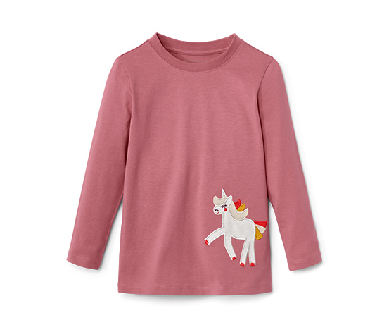 2 Langarmshirts, Einhorn