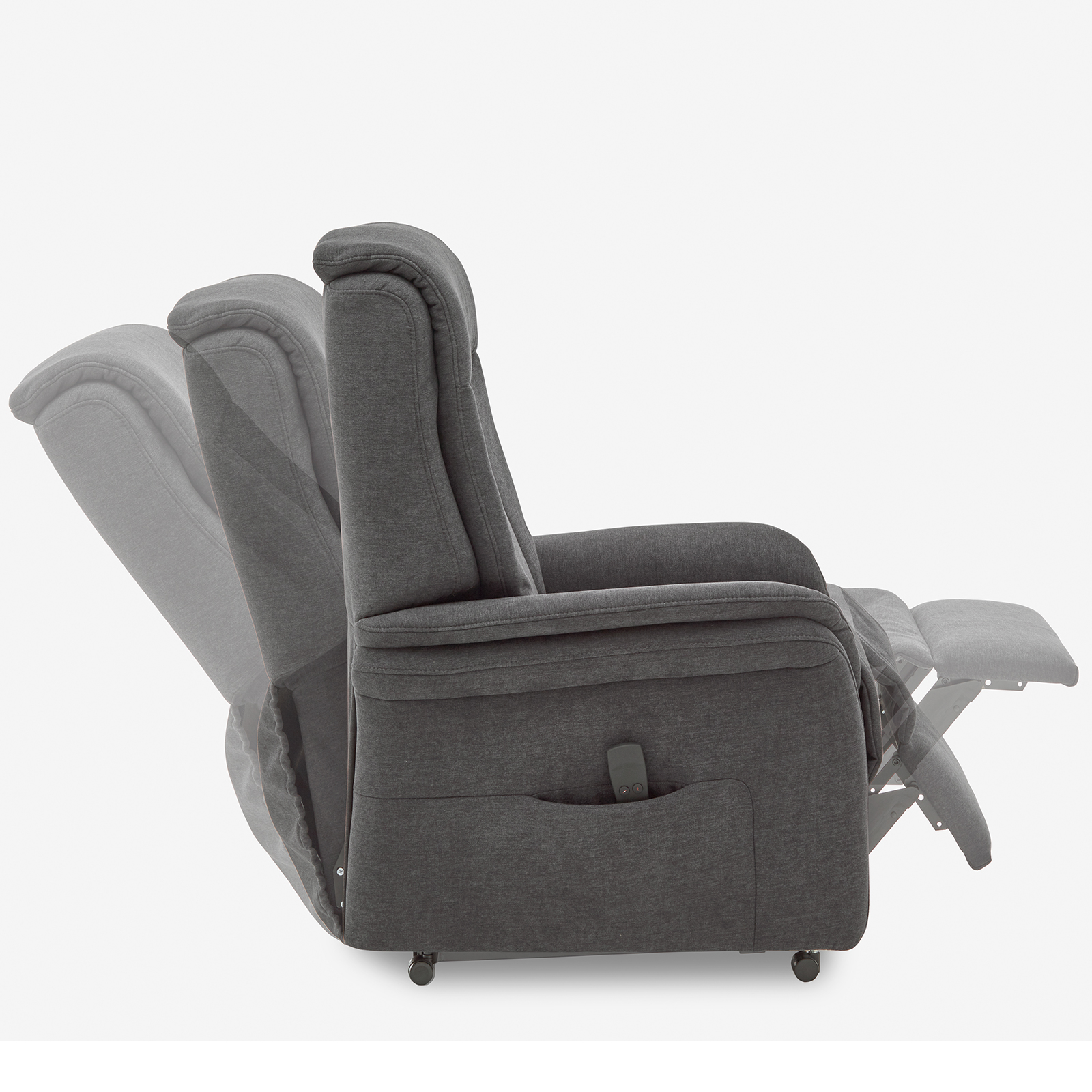 Relaxsessel - anthrazit - mit E-Motor - large