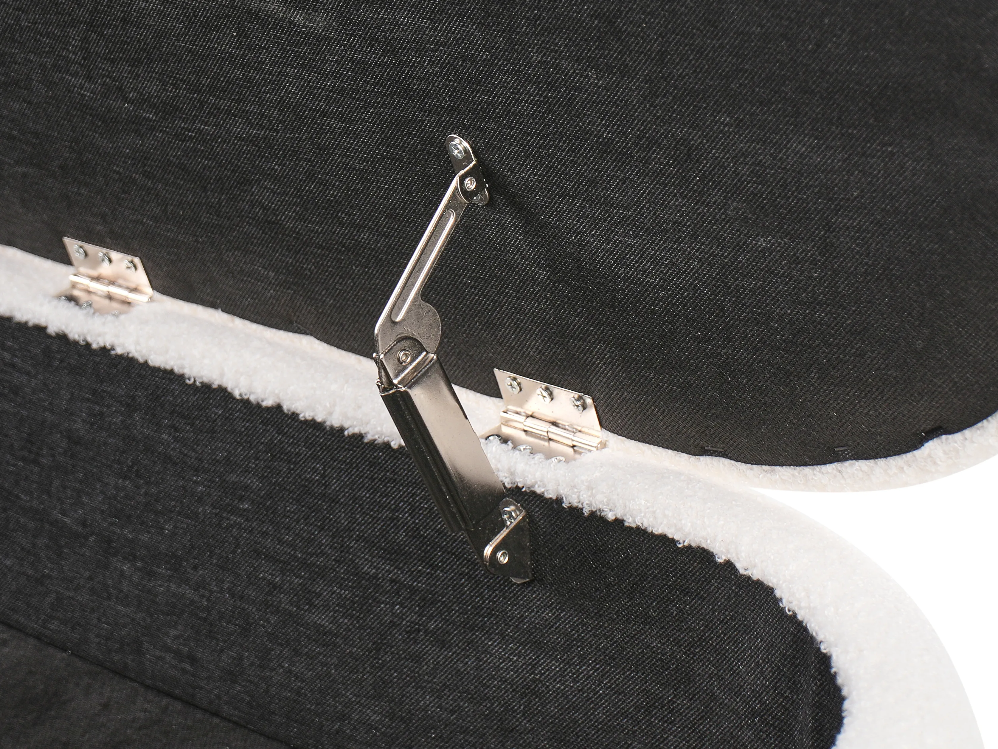 Bankje met opbergruimte OAKLEY Bouclé Gebroken wit