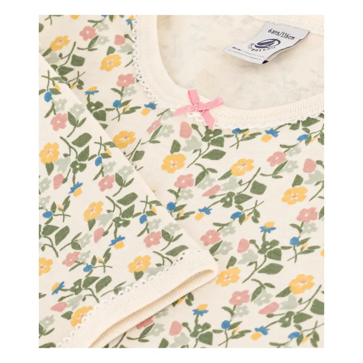 Petit Bateau Chemise de Nuit Malvina Fleurs | Beige