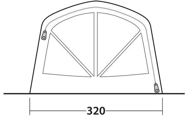 Outwell Iowa 5 Air Tunnelzelt für 5 Personen