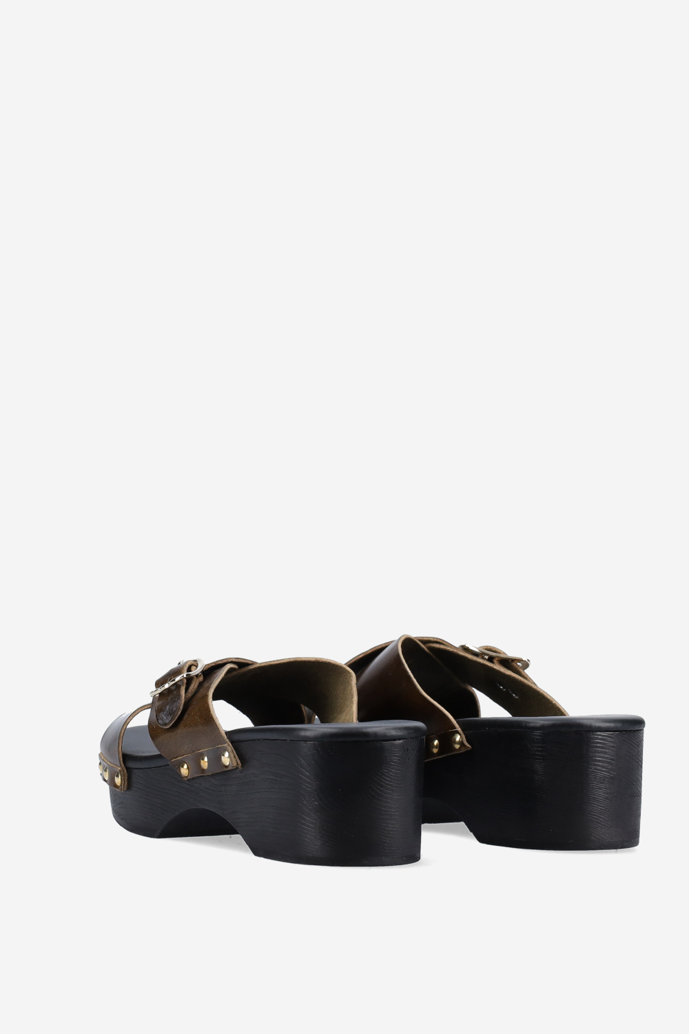 Marillisa sabot leather platform sandals