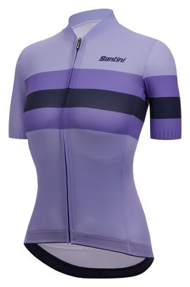 Maillot Manches Courtes Femme Santini Eco Sleek Bengal Violet