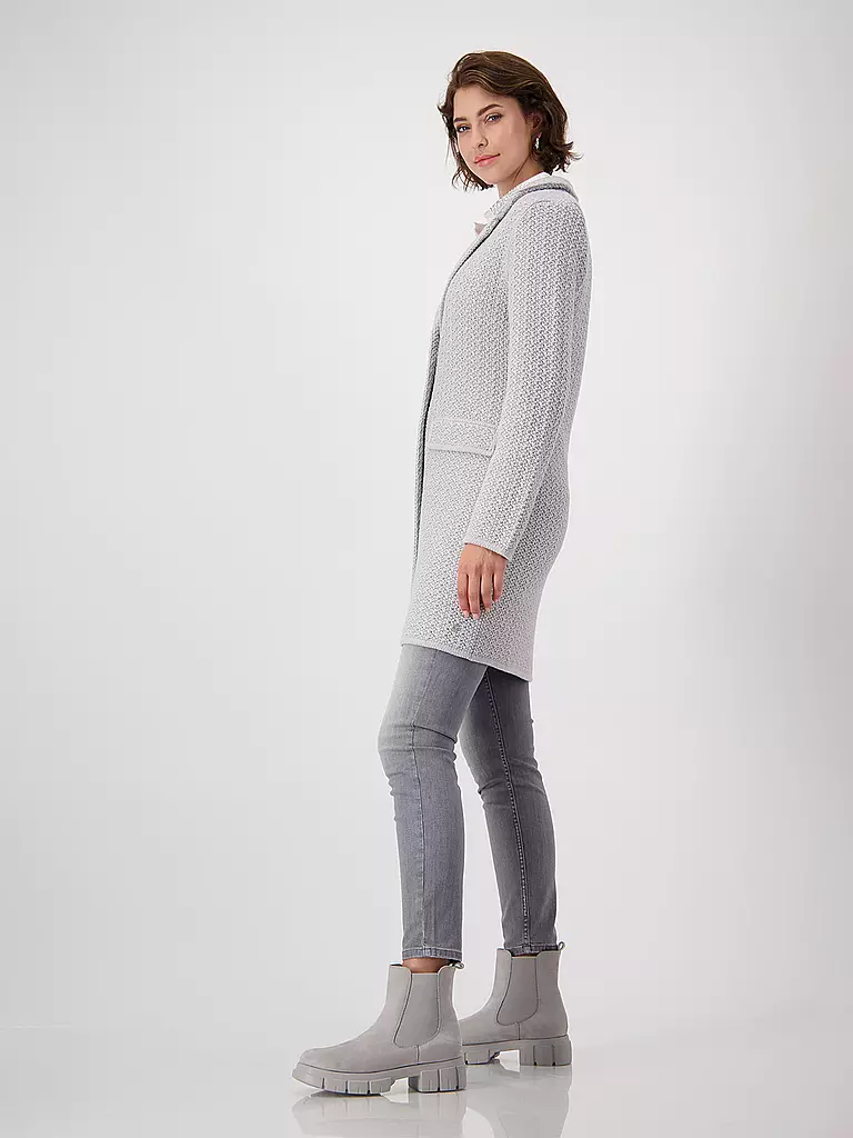 MONARI Strickmantel  hellgrau