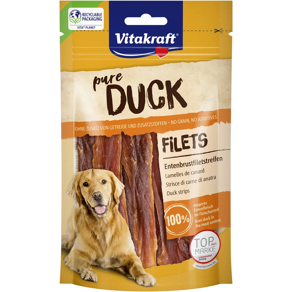 Vitakraft DUCK andebrystfilet til hund - 80 g.