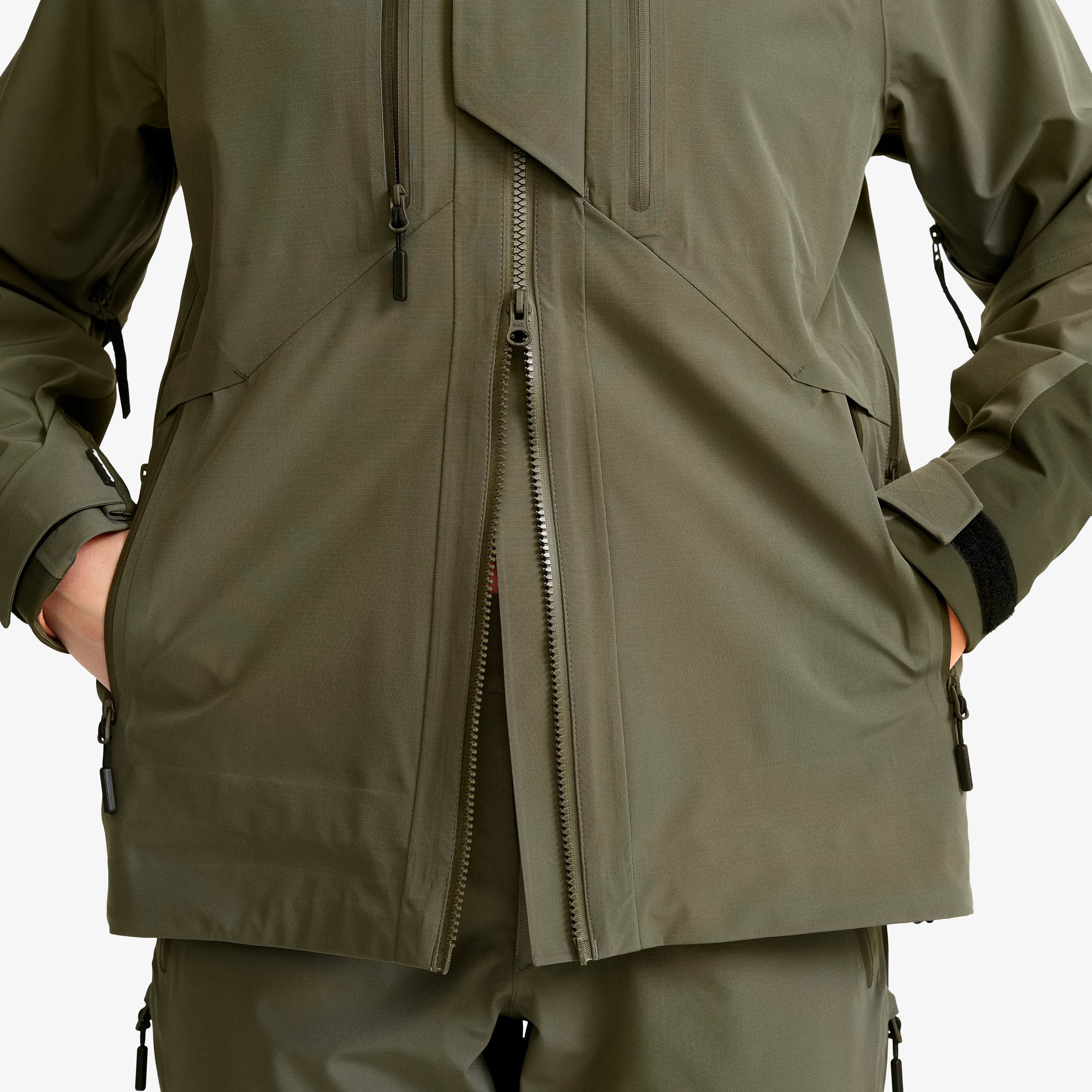Aries Pro 3L Shell Jacket Dame Grape Leaf/Forest Night
