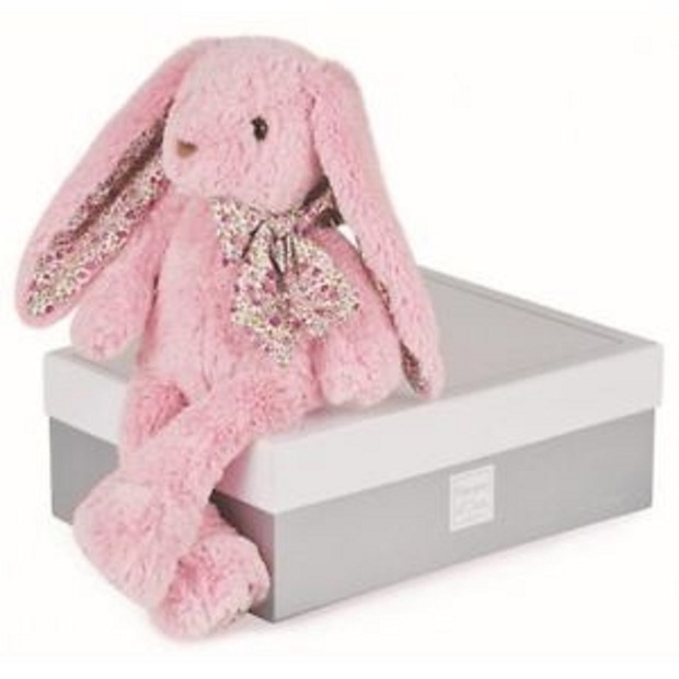 Lapin rose médium - Copain câlins - HISTOIRE D'OURS