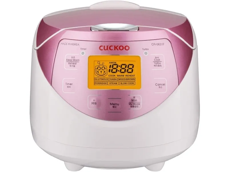 Cuckoo CR-0631F - Riskoger - 1.08 liter - 580 W - hvid/pink