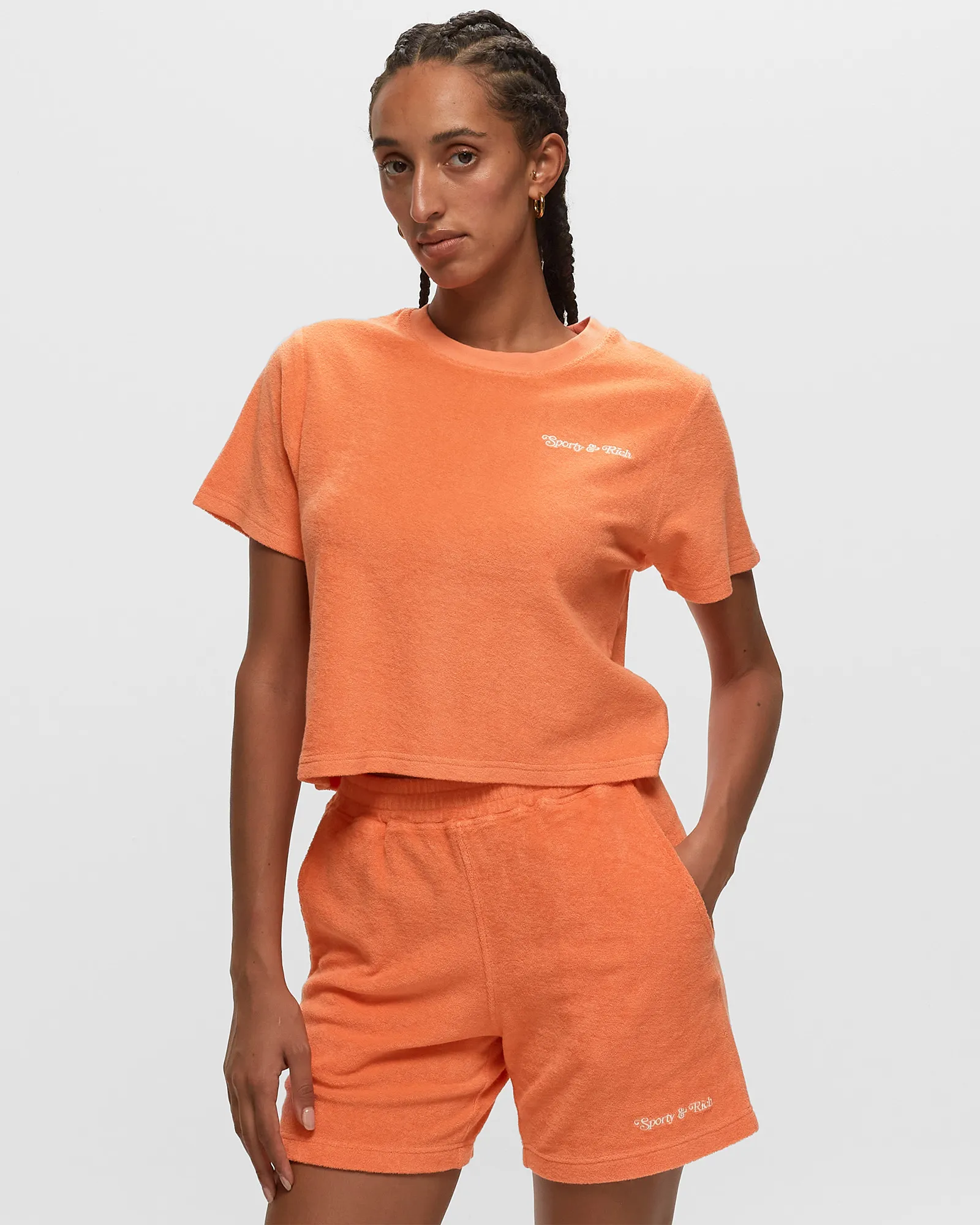 Sporty & Rich New York Tennis Club Terry Cropped Tee