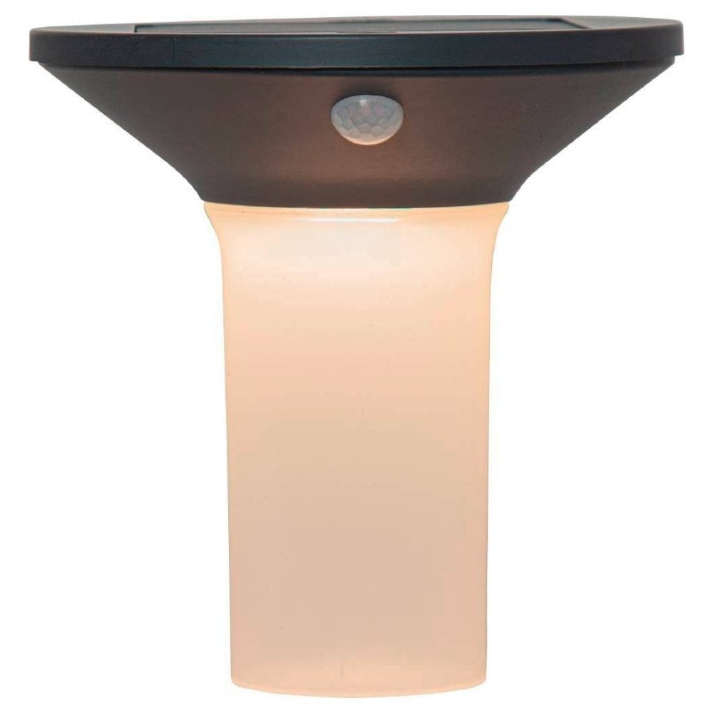 LED-zonnewandlamp Corbezzola in grafiet en wit 0,18W 400lm IP44 met bewegingsmelder