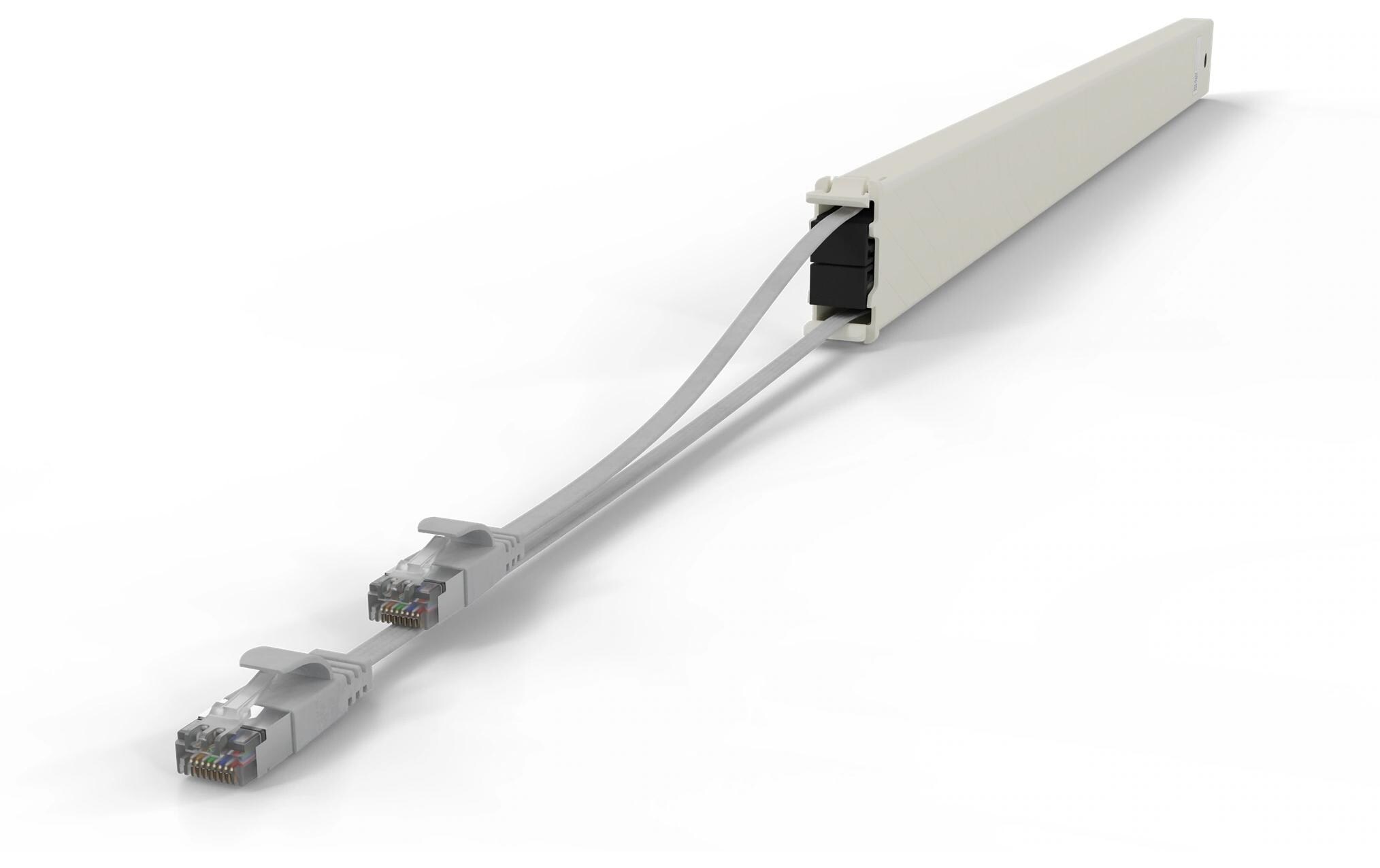 patchbox.one / Cassette / 46RU / Cat 6A, STP, 2.5 m, GrauAll-in-One Lösung für Ordnung im Netzwerkschrank