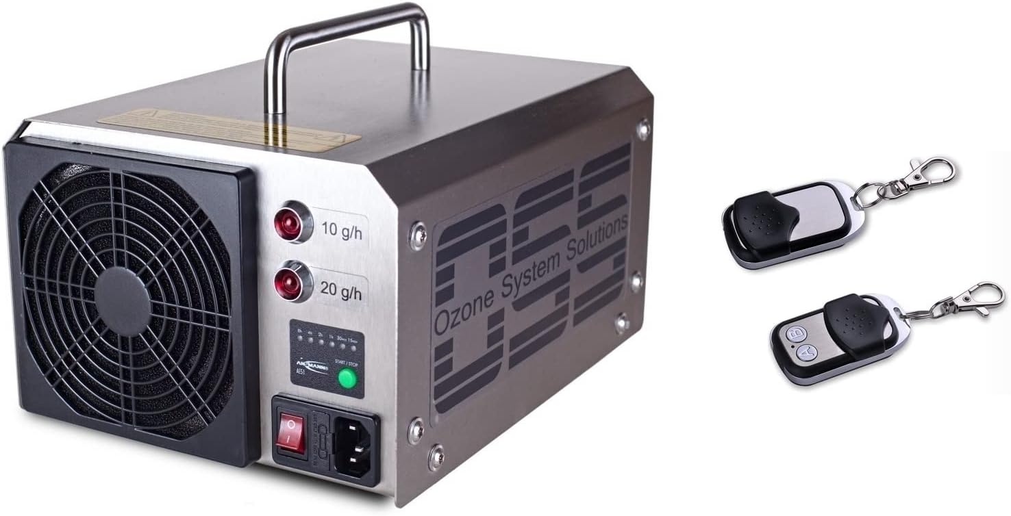 OSS Thirty O³ Plus UV Ozongenerator | MADE IN GERMANY | 30000 mg/h bzw. 30 g/h Ozonleistung | Telefonsupport | OSS Ozongeneratoren entfernen Gerüche zuverlässig und rückstandsfrei