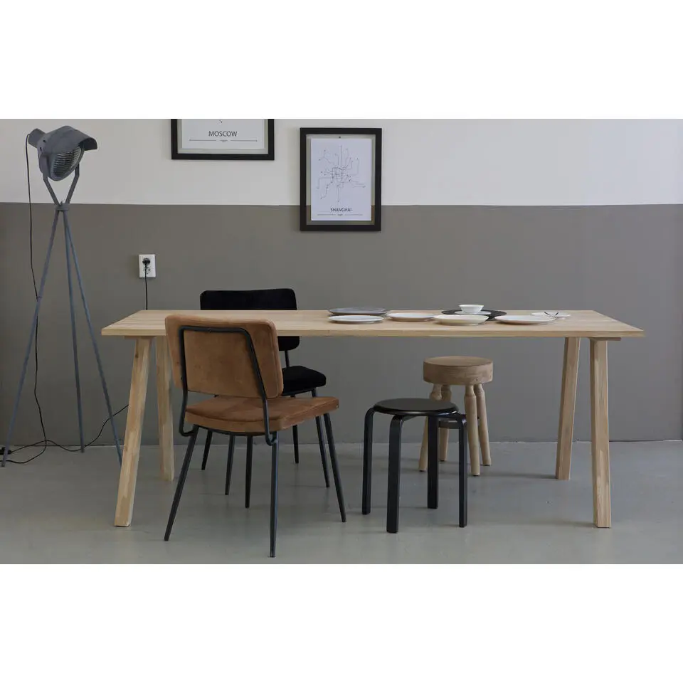 WOOOD Tablo A poot - Eiken - Transparant - Set van 2