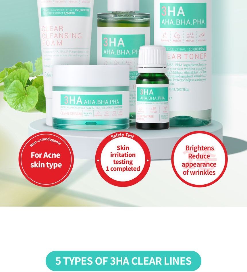 esfolio - 3HA Clear Cleansing Foam
