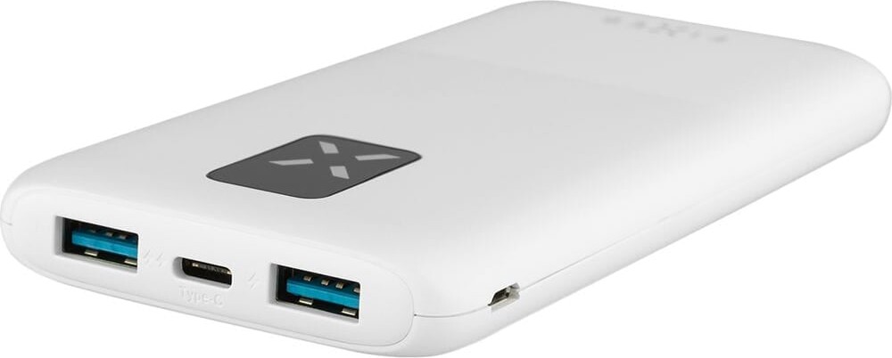 Fixed - Powerbank - Zen 10 - USB-C + USB-A - 10.000 Mah - Hvid