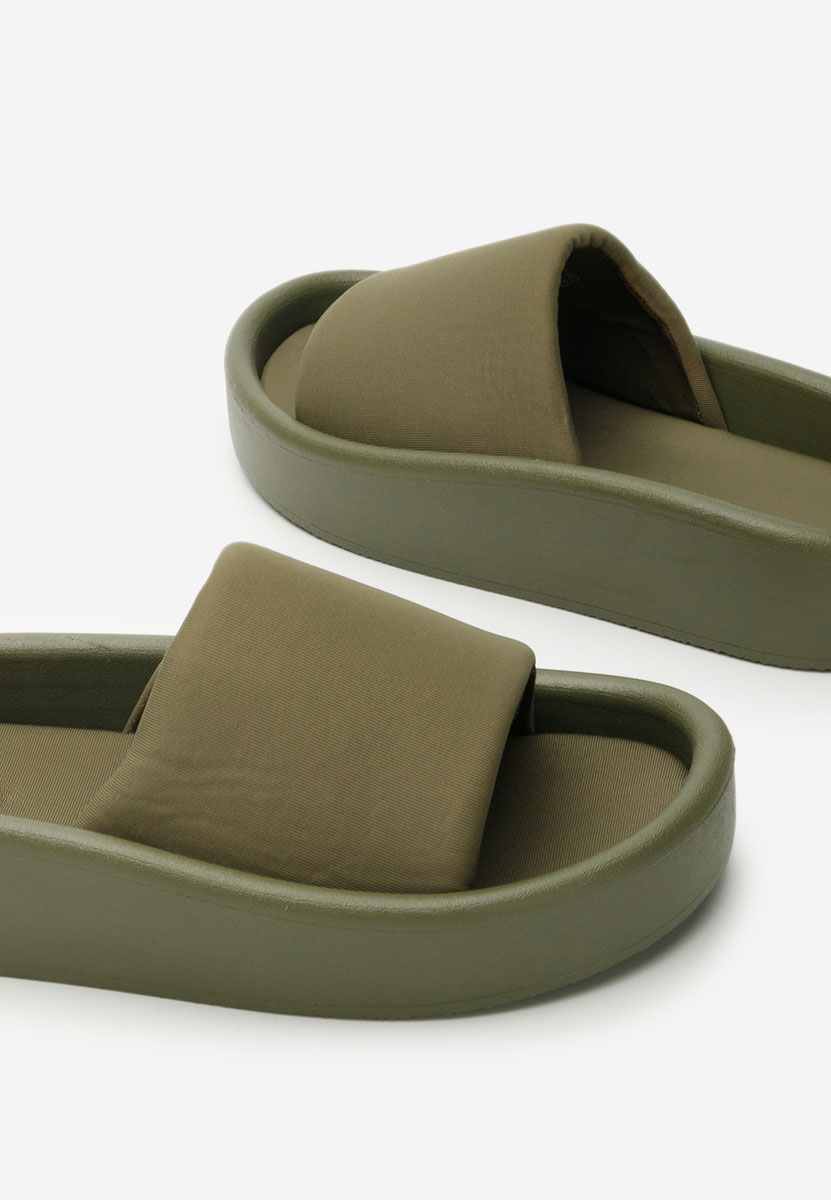 Claquettes femme vert Teneres