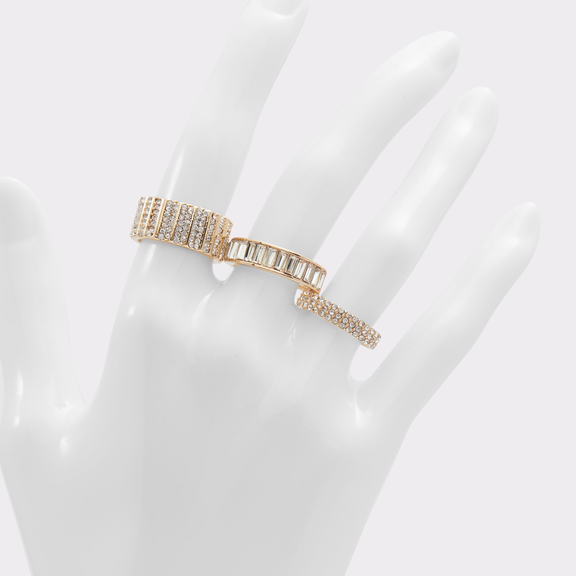 Taleraen Gold-Clear Multi Women Rings