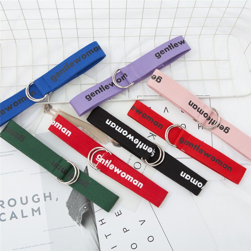 Rofuka - Nylon riem met dubbele D-ring en belettering