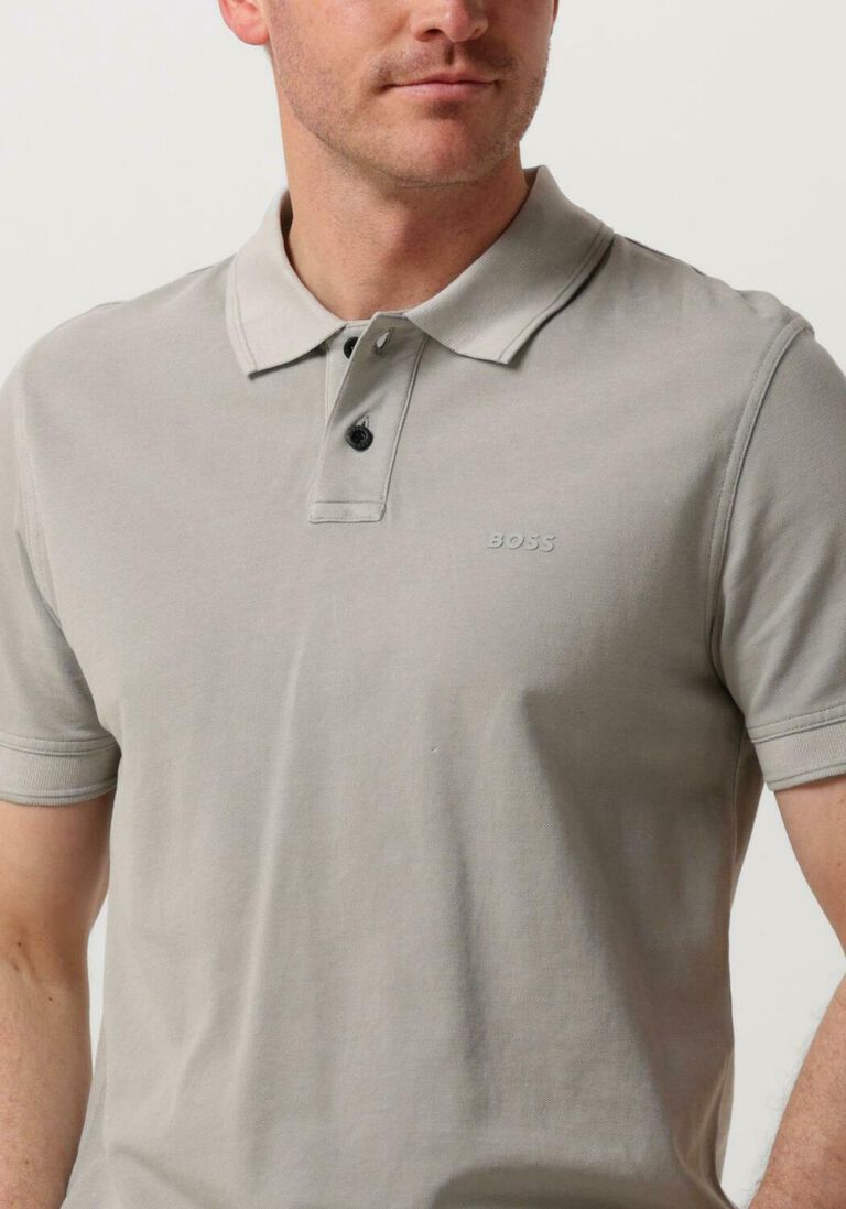 BOSS grijze boss polo prime