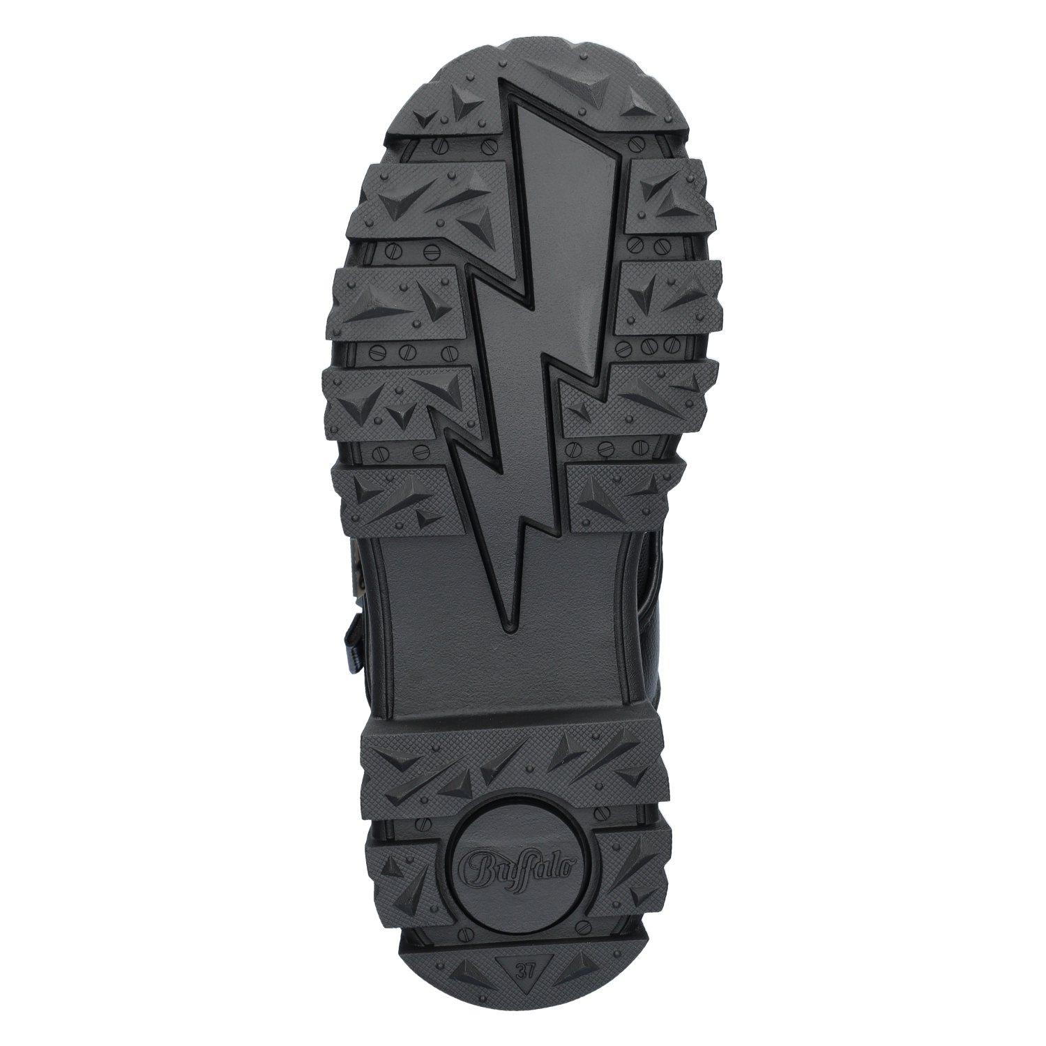 Aspha Com1 dames veterboot Buffalo Zwart