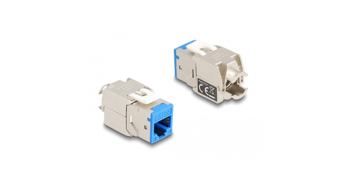 DeLOCKKeystone Module RJ45 Jack naar LSA Cat 6a toolfree, 8 stuks  (Meerkleurig)