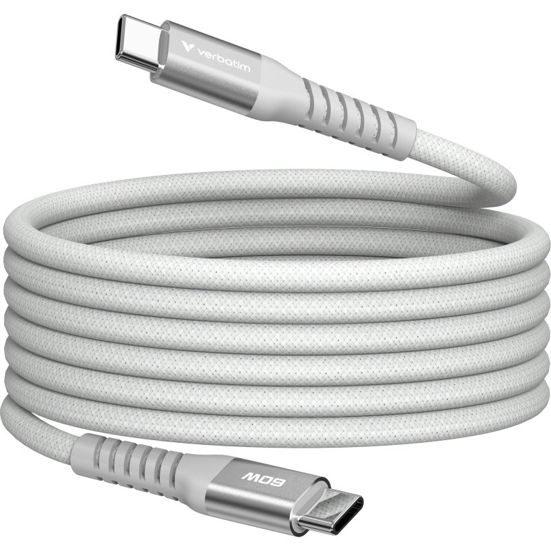 Verbatim 31850 câble USB USB 2.0 1,2 m USB C 0,48 Gbit/s 60 W Gris