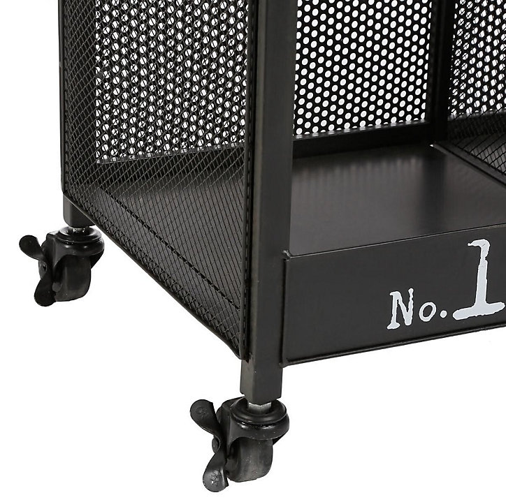 Bibliothèque de 12 cases Torof Atmosphera H. 180,5 cm en métal noir