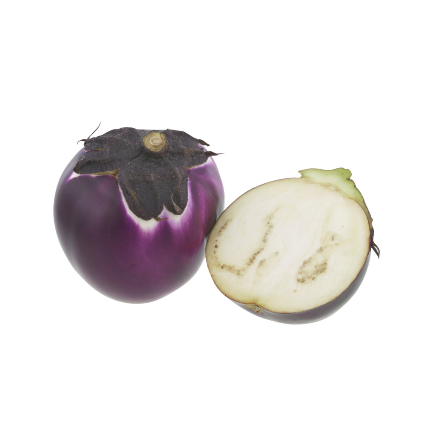 Auberginen rund viola ca. 500g -