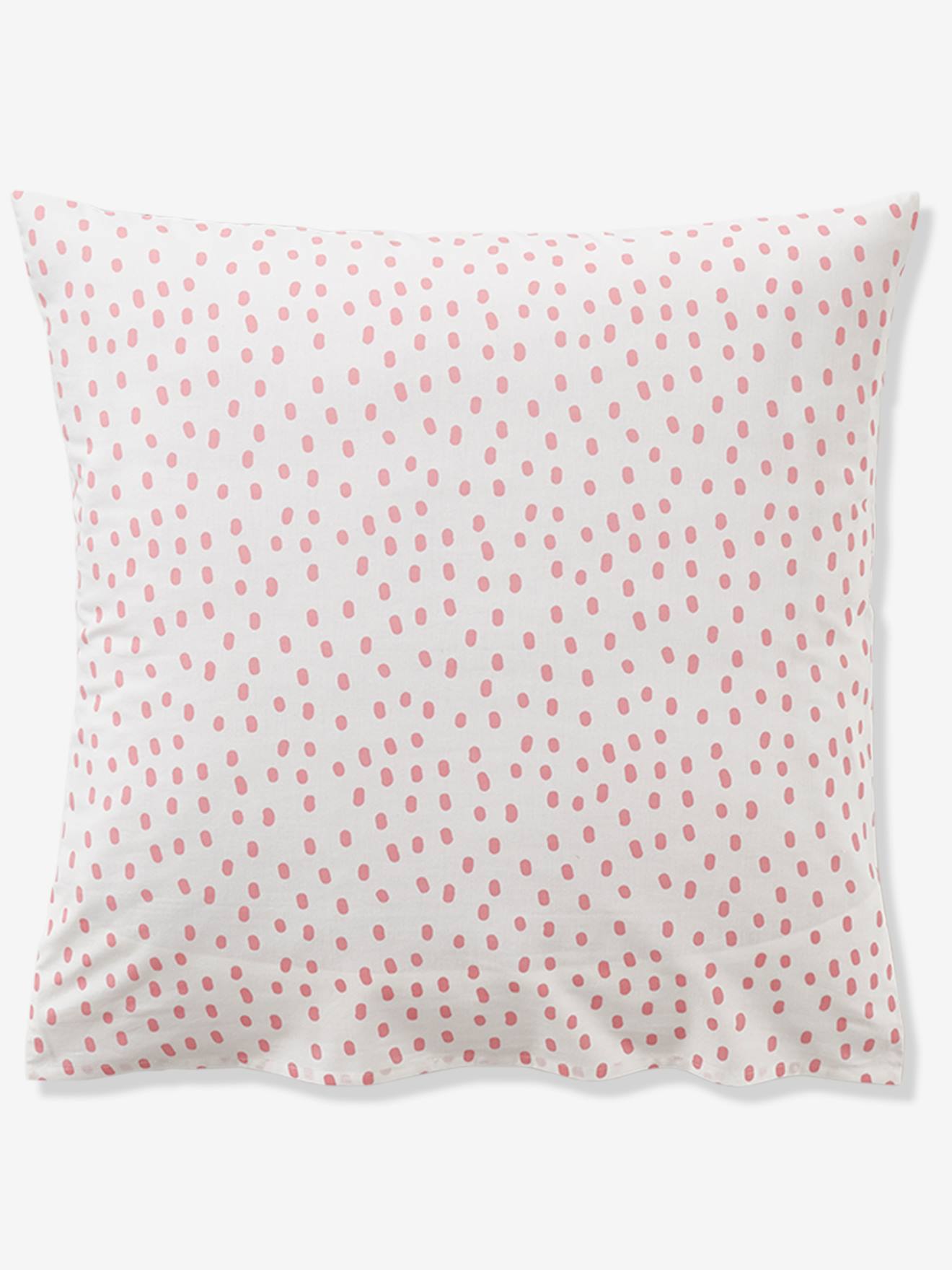 Conjunto infantil Pink Jugle com capa de edredom e fronha, branco claro liso com estampas.