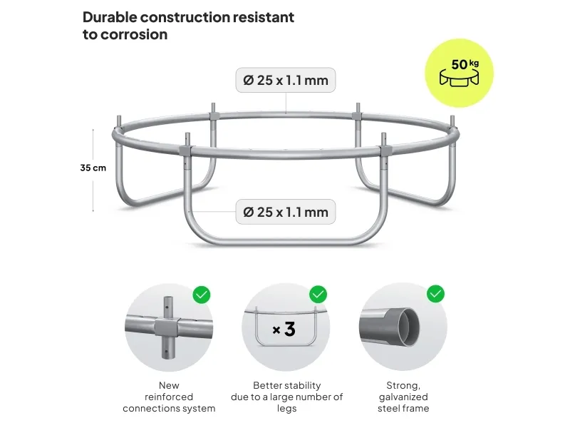Jump Pro OUT med udvendigt net 4FT 127cm