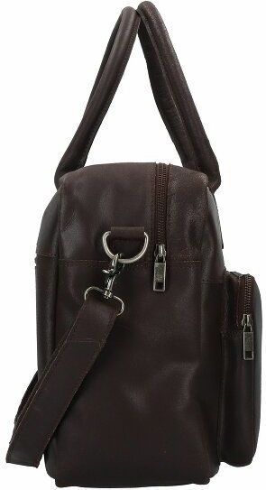 VINTAGE MITCH WORKER - Laptoptas - Zwart - Leer - Geschikt voor 14 inch