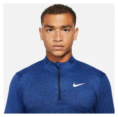 Haut 1/4 zip Nike Element Bleu Homme