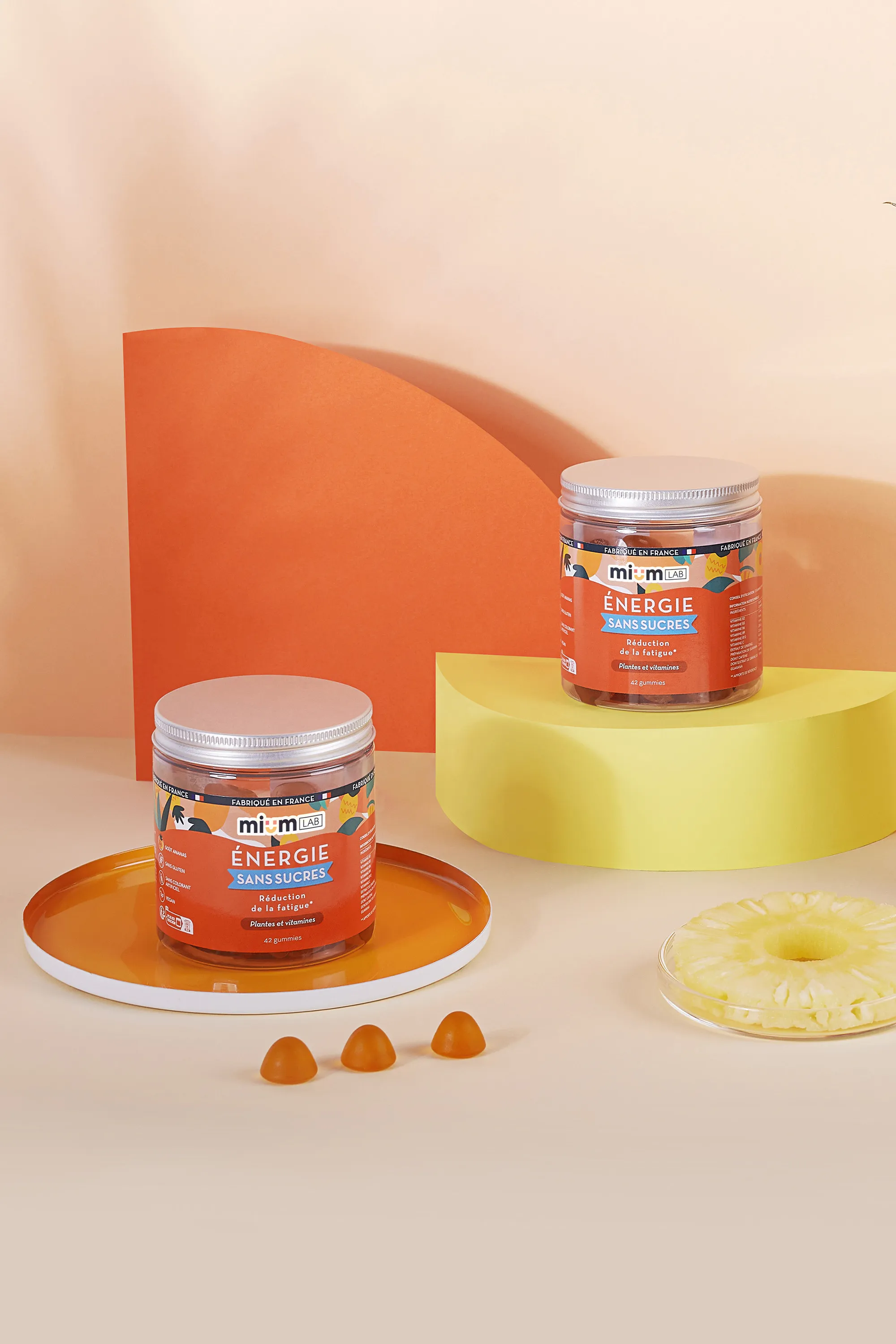 Mium Lab ex Les Miraculeux Compléments alimentaires gummies Energie sans sucres-100 g