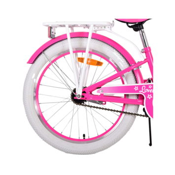 Kinderfiets Volare Lovely roze-wit 20 inch