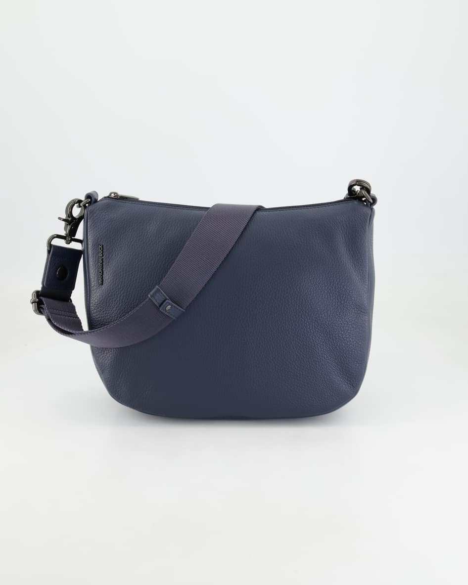 Mandarina Duck Mellow Leather HOBO Umhängetasche in Blau